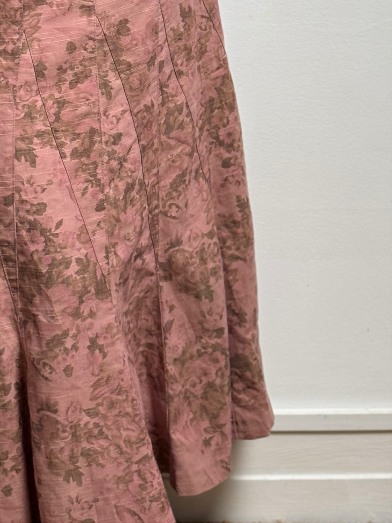 FLORAL PINK MAXI SKIRT