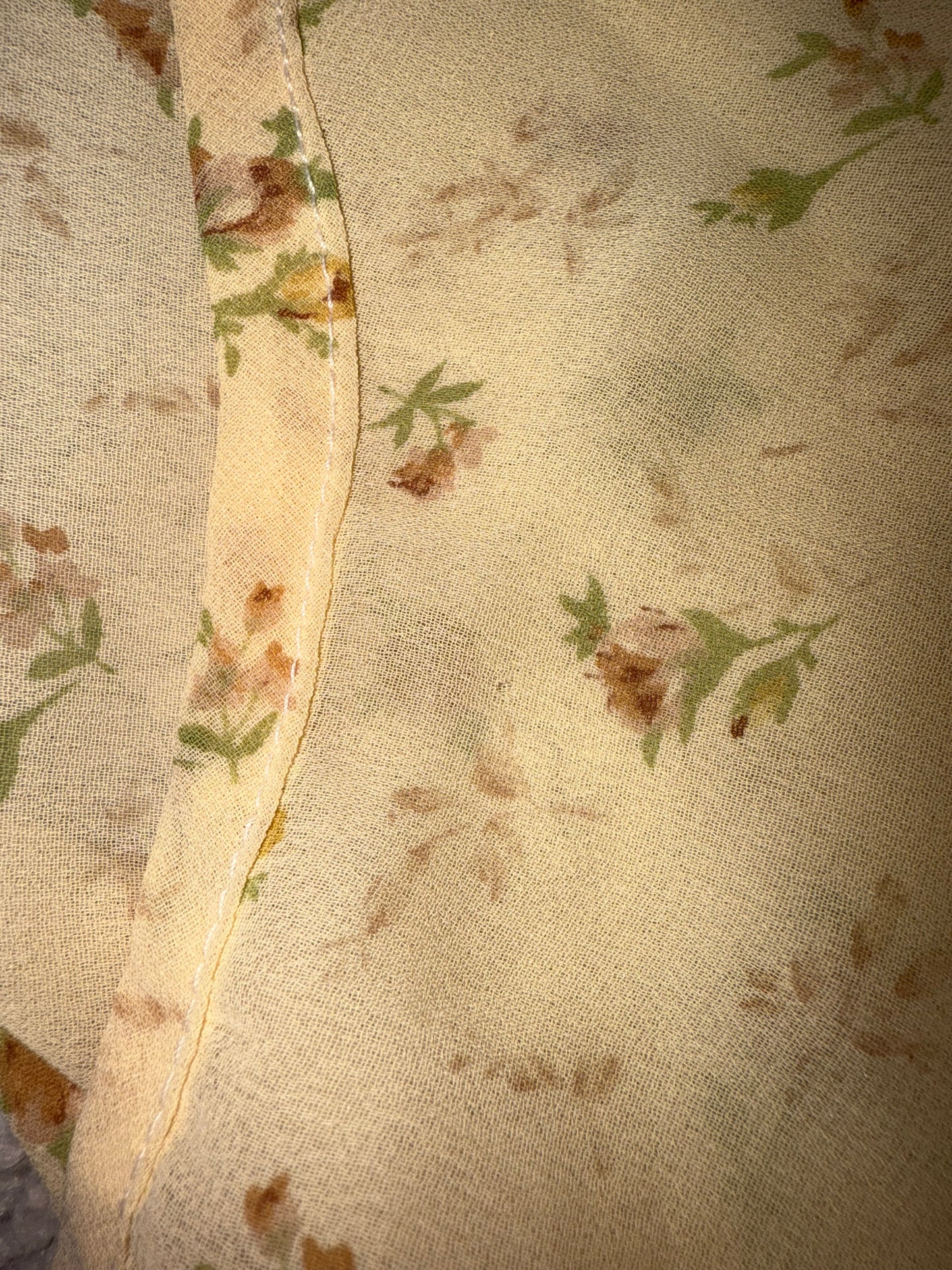 SHEER YELLOW STRAPPY TOP