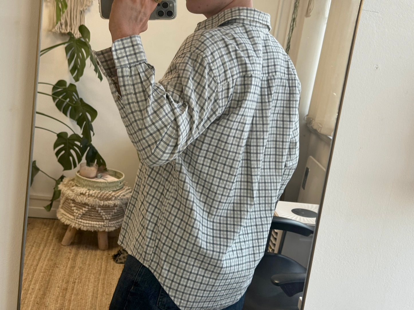 LIGHT GREY FLANNEL SHIRT