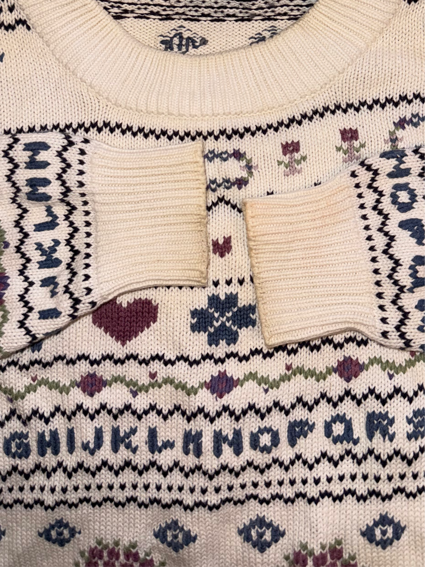 ALPHABET KNITTED JUMPER