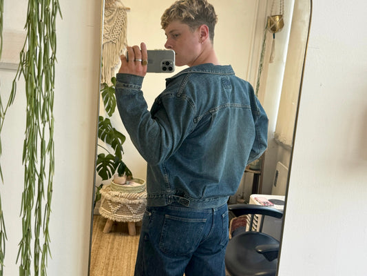 MID-WASH LINED DENIM JACKET
