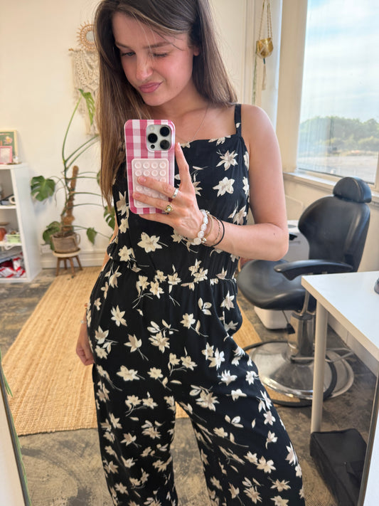 GAP FLORAL STRETCHY JUMPSUIT